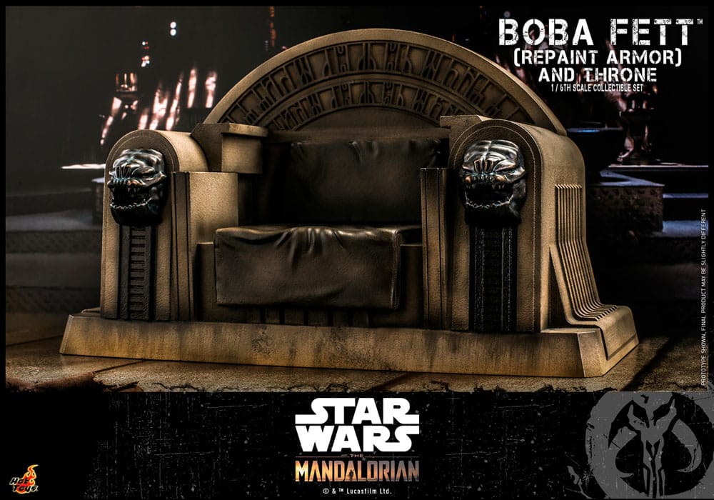 Star Wars The Mandalorian Boba Fett mit Thron Actionfigur 1:6 Special Edition