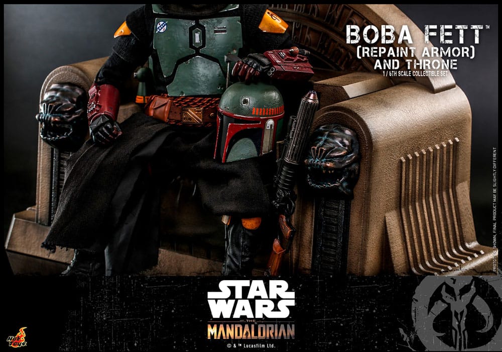 Star Wars The Mandalorian Boba Fett mit Thron Actionfigur 1:6 Special Edition