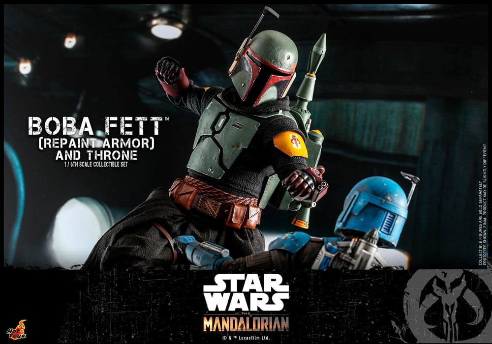 Star Wars The Mandalorian Boba Fett mit Thron Actionfigur 1:6 Special Edition