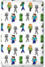 Sábana bajera Minecraft con Steve, Alex y Creeper
