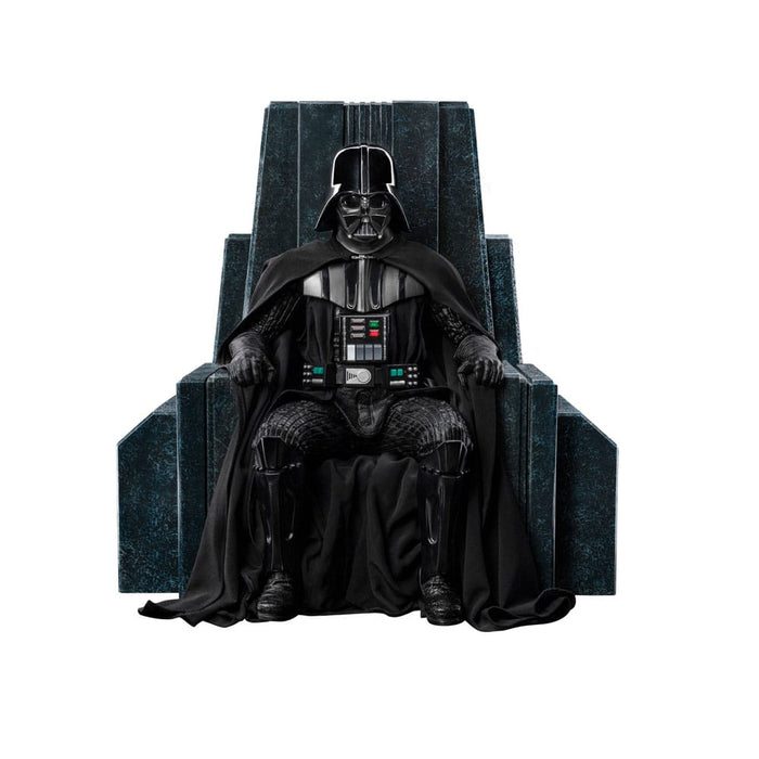Star Wars estatua de Darth Vader en el trono