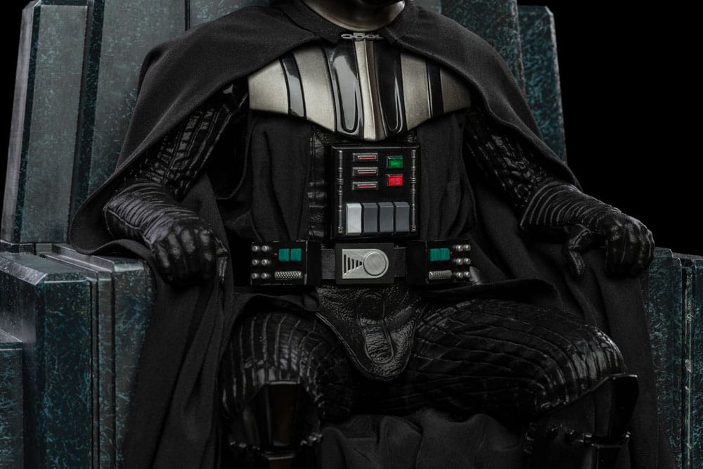 Star Wars estatua de Darth Vader en el trono