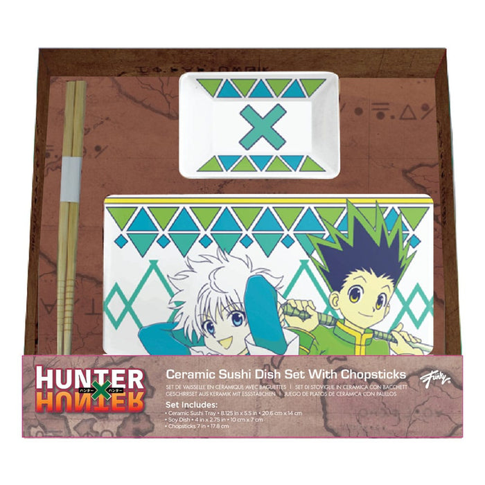 Set de sushi Hunter x Hunter Gon y Killua (cerámica)