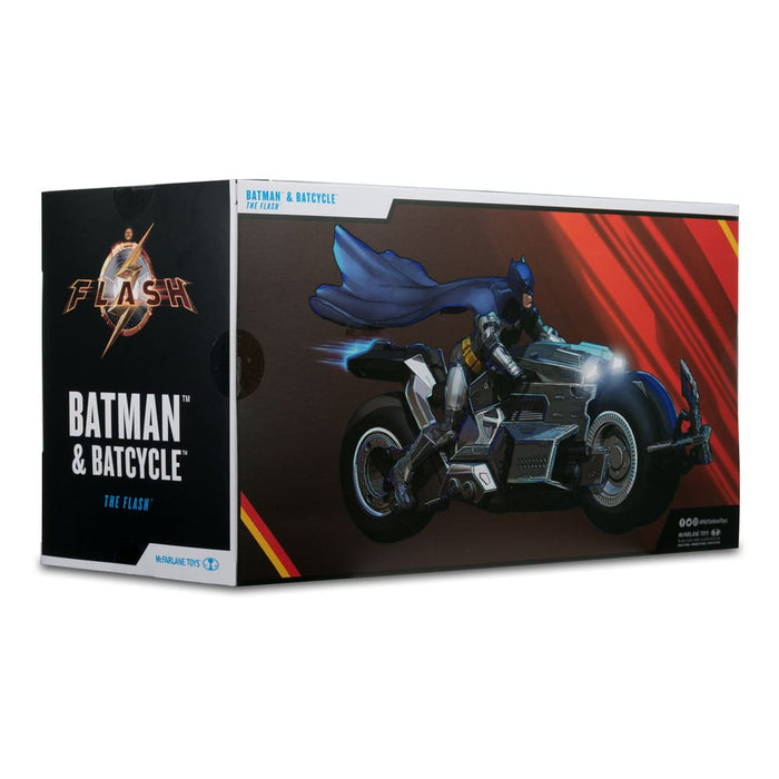 Batman mit Batcycle aus The Flash