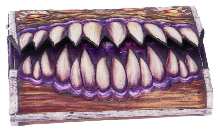 Cartera Mimic de Dungeons & Dragons (con colgante D20)