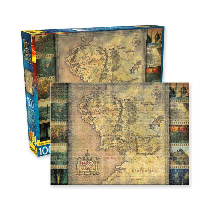Il Signore degli Anelli Puzzle Mappa della Terra di Mezzo