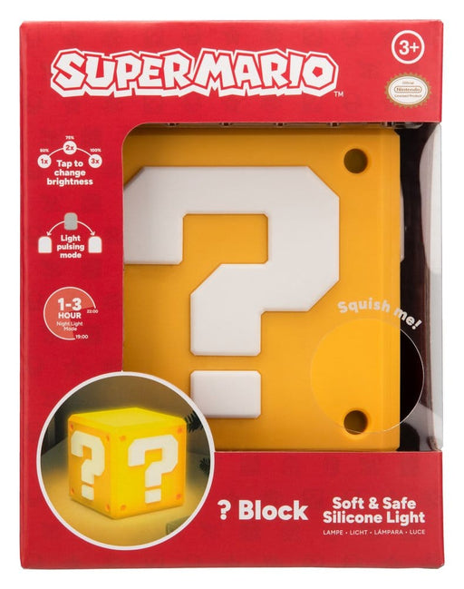 Lampe en silicone Super Mario Bloc Point d'Interrogation