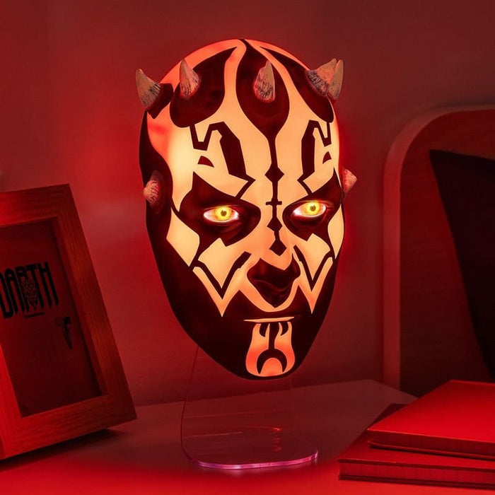 Lámpara Star Wars máscara de Darth Maul