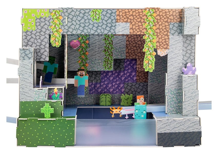 Minecraft 3D-bouwset Grotscène