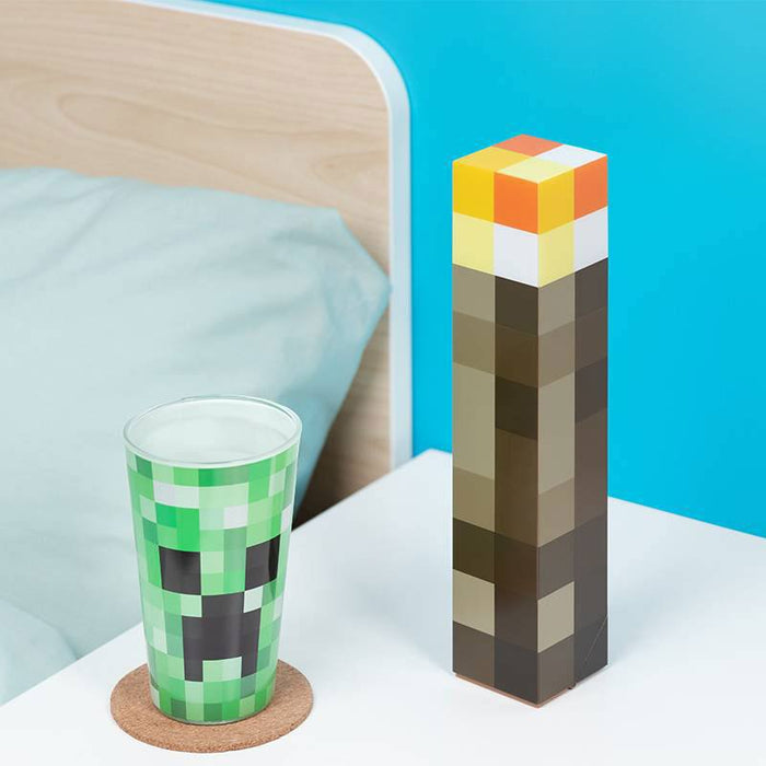 Lámpara antorcha de Minecraft (para mesa y pared)