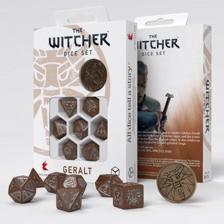 The Witcher set de dados Geralt (Roach's Companion)