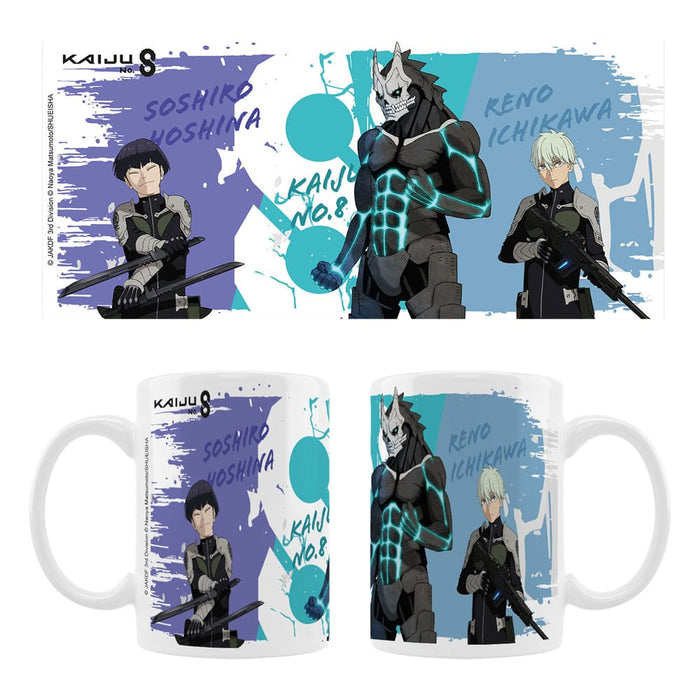 Taza Kaiju No. 8 (Hoshina, Kaiju No. 8 & Ichikawa)