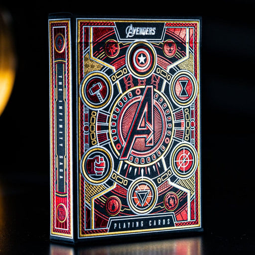 Avengers Infinity Saga Playing Cards Red