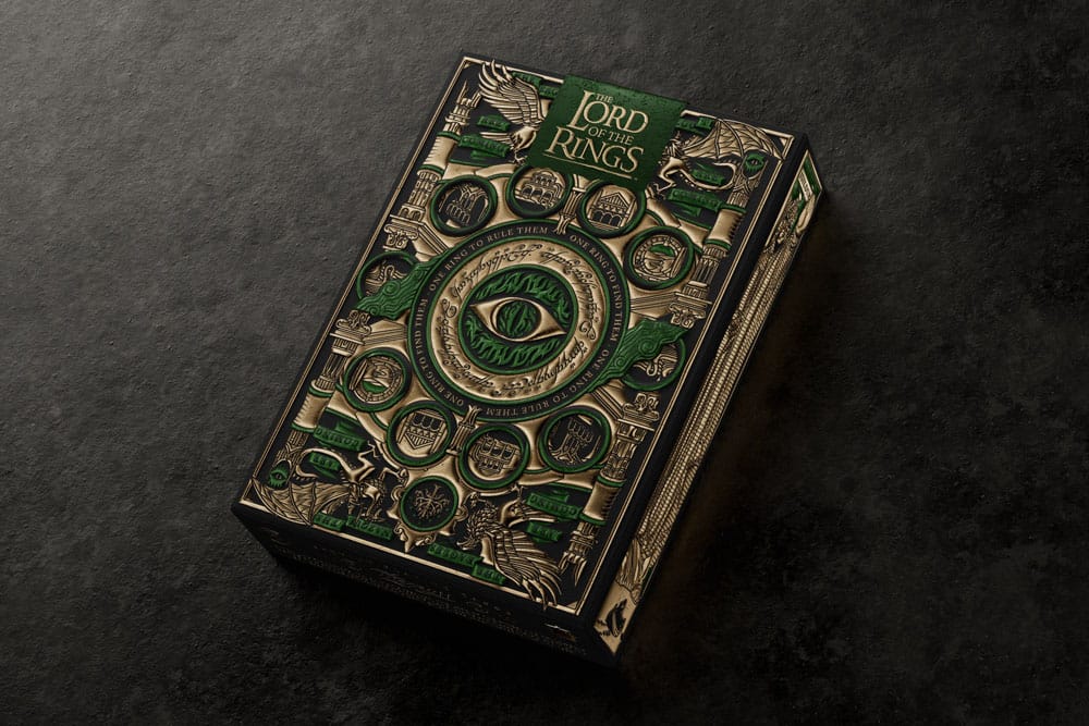 The Lord of the Rings speelkaarten met gouden ornamenten