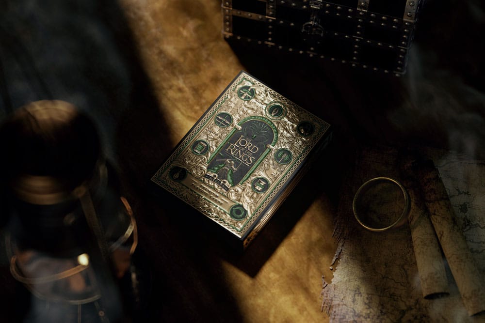 The Lord of the Rings speelkaarten met gouden ornamenten