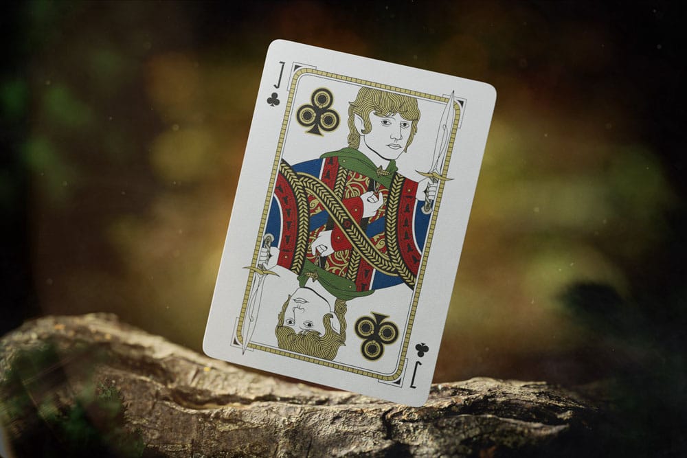 The Lord of the Rings speelkaarten met gouden ornamenten