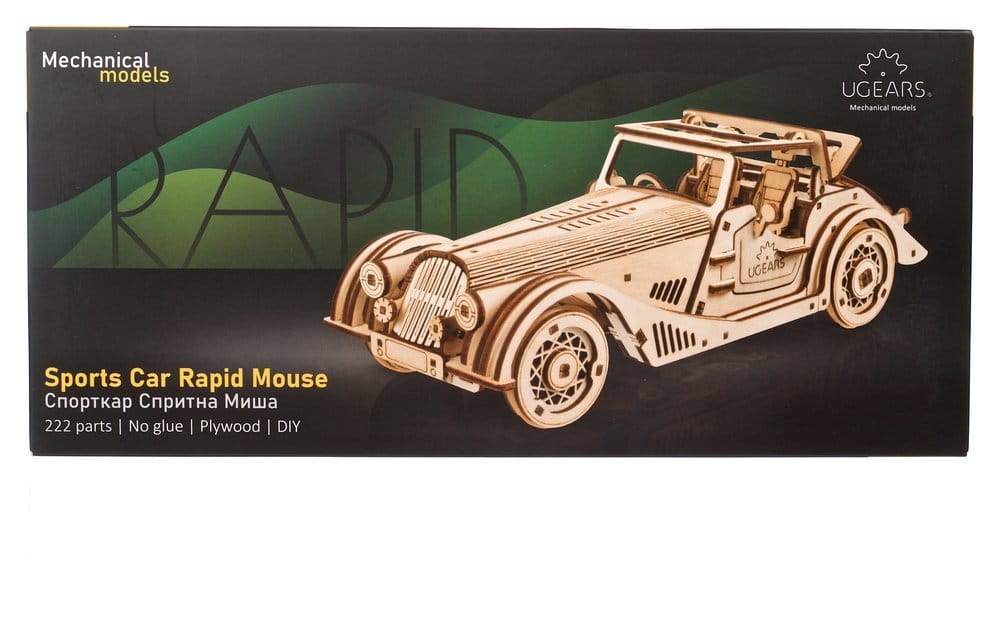 Voiture de sport Rapid Mouse maquette en bois